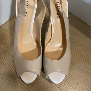 Guess High Heel Cream Sandals